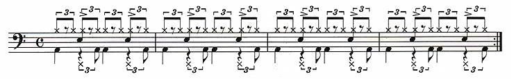 ドラムのシャッフルビート【1】